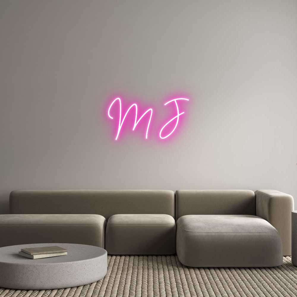 Custom Neon: M J