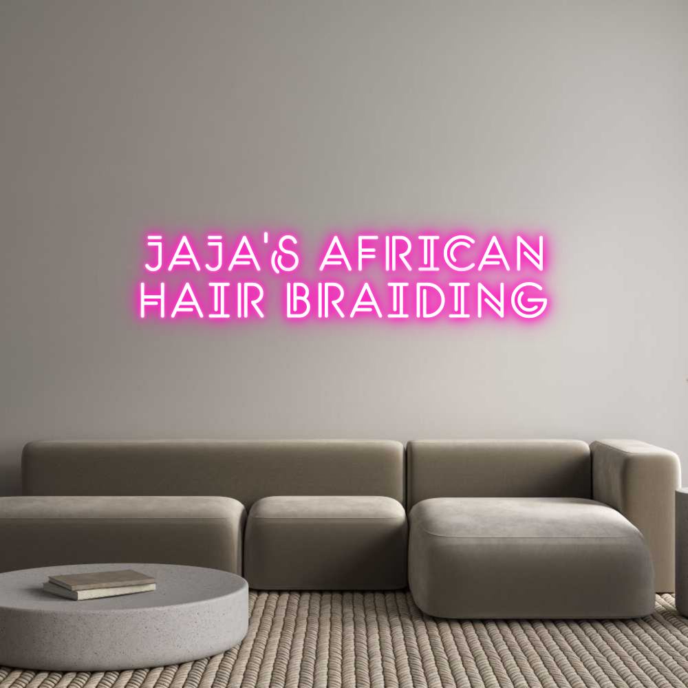 Custom Neon: JAJA'S AFRICA...