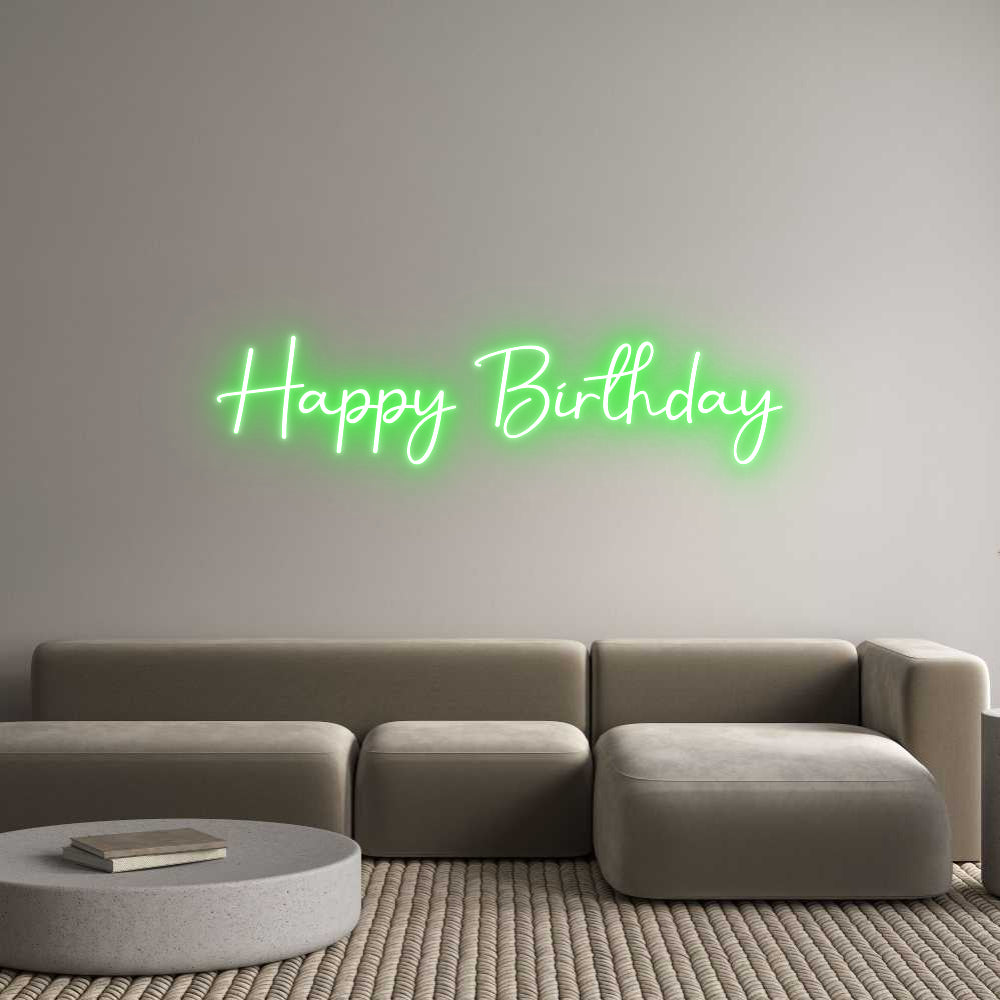 Custom Neon: Happy Birthday