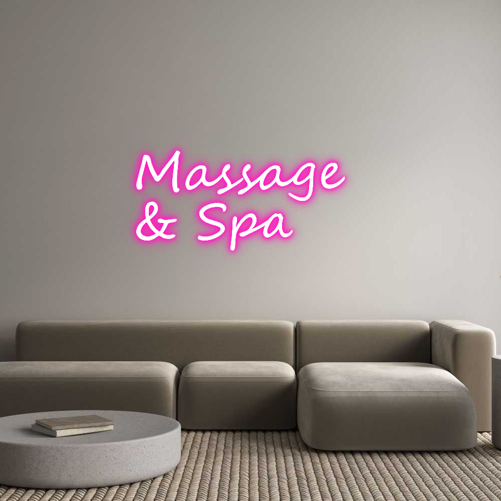 Custom Neon: Massage 
& Spa