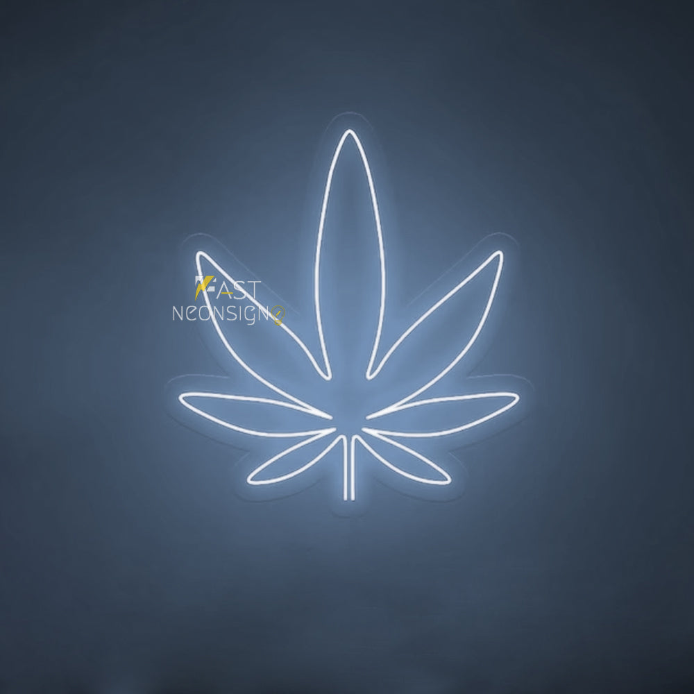 Weed LED Neon Cannabis Leaf Neon For Business FastNeonSigns
