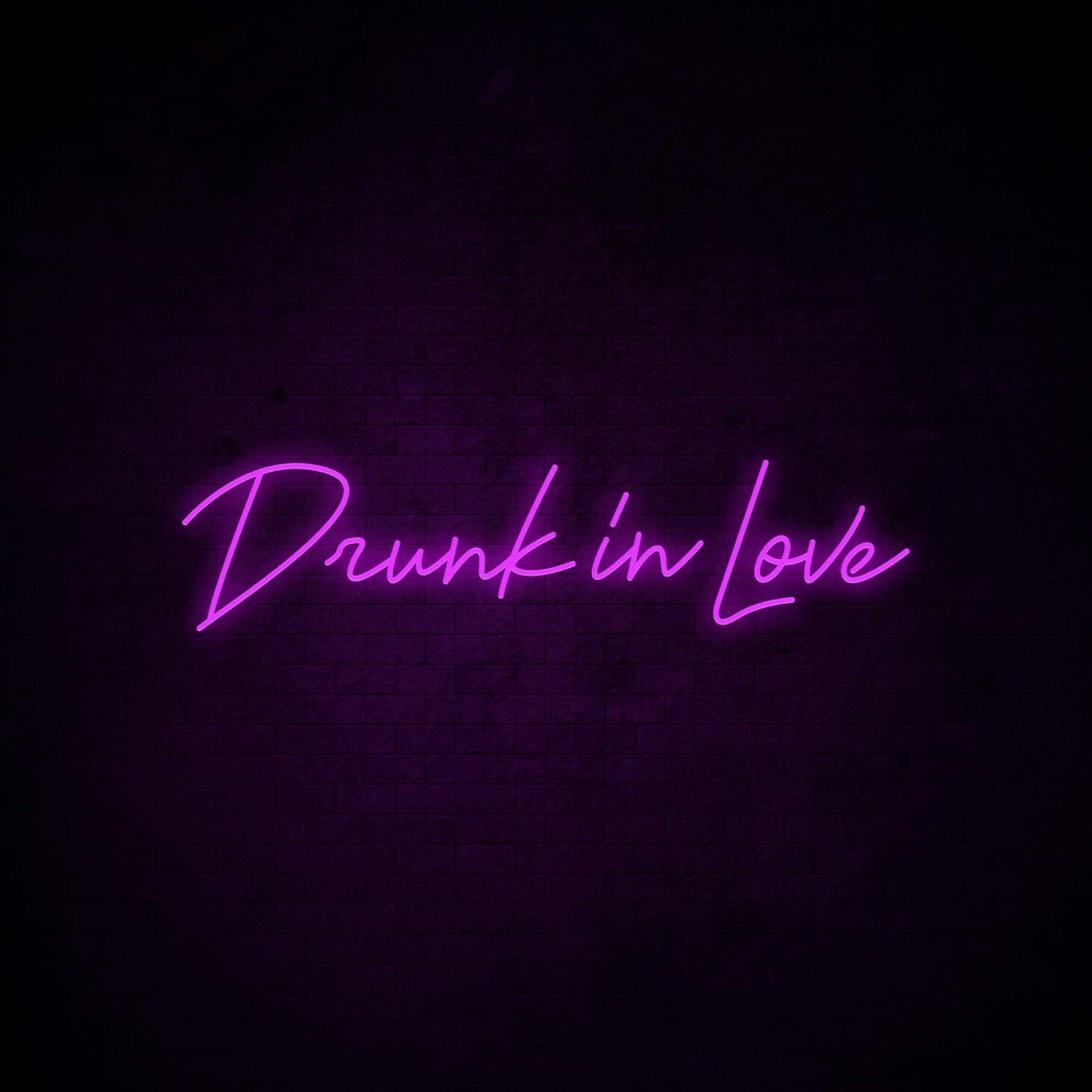 Lovely Bright Hot Pink good “Drunk in Love” LED Night Light Room Wall Decoration